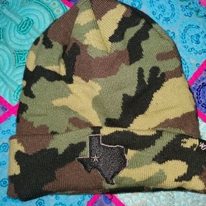47 Brand Camo Beanie with Texas logo